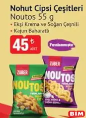 ZÜBER NOUTOS NOHUT CİPSİ ÇEŞİTLERİ 55 G ZÜBER NOUTOS NOHUT CİPSİ ÇEŞİTLERİ 55 G